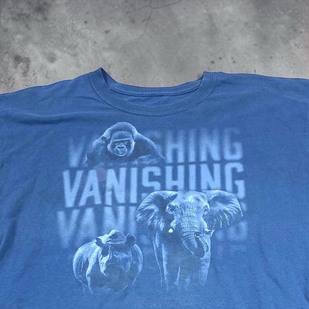Fossil Rim Wildlife Center T Shirt Adult MEDIUM Elephant Gorilla Graphic Tee